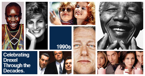 Images of influential people of the 1990s